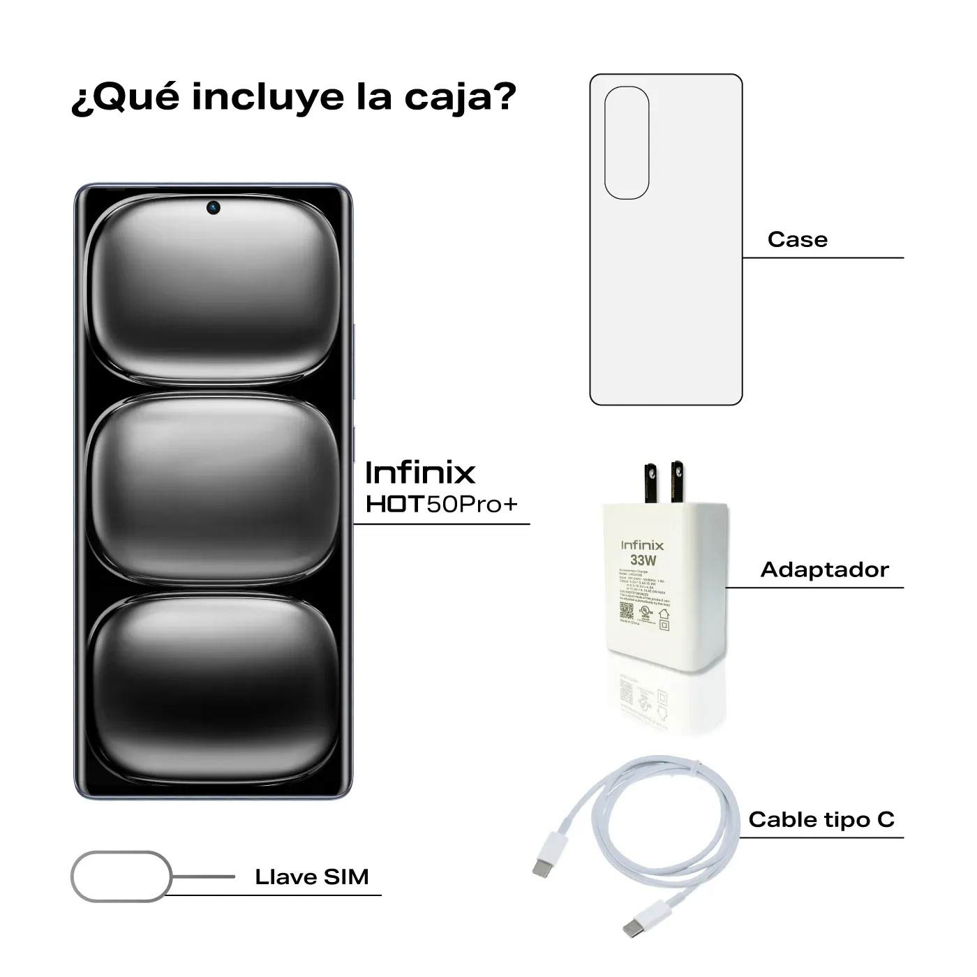 Infinix HOT 50 Pro 256GB 16GB Negro